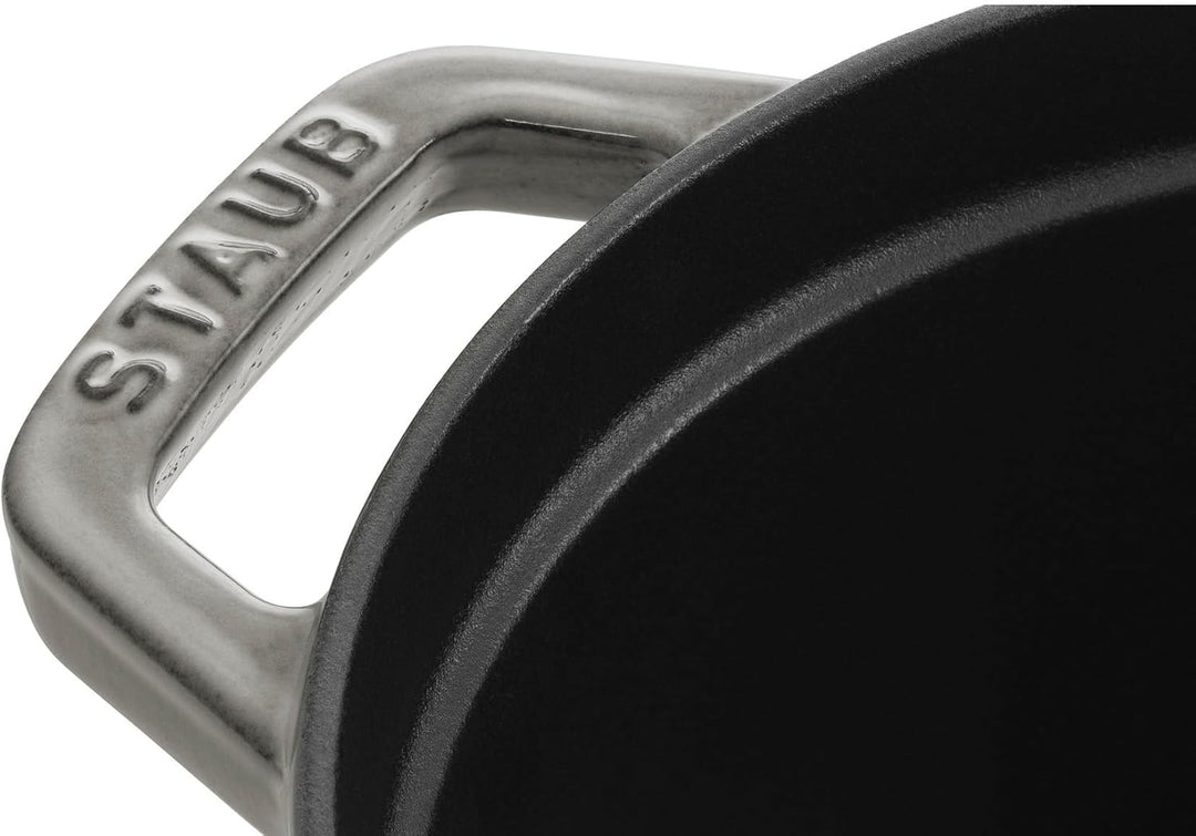 STAUB Cocotte, Gusseisen Bräter mit Deckel, 17 cm, 1 L, Oval, Alle Herdarten inkl Induktion, Made in
