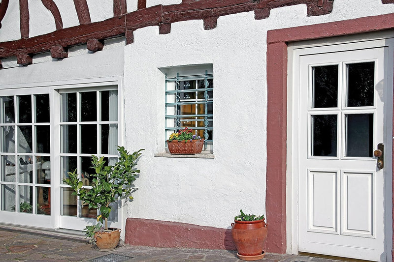 Alberts 563639 Fenstergitter Secorino Style | Ausziehbar für Fenster aussen | Einbruchschutz Gitter