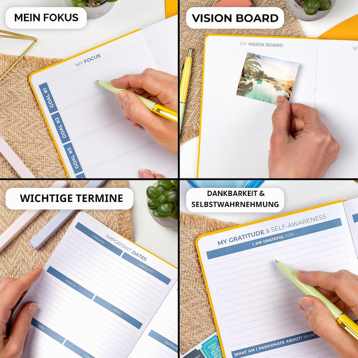 Clever Fox Planner 2. Auflage - Farbenfroher Planer für Wöchentliche und Monatliche Ziele, Zeitmanag