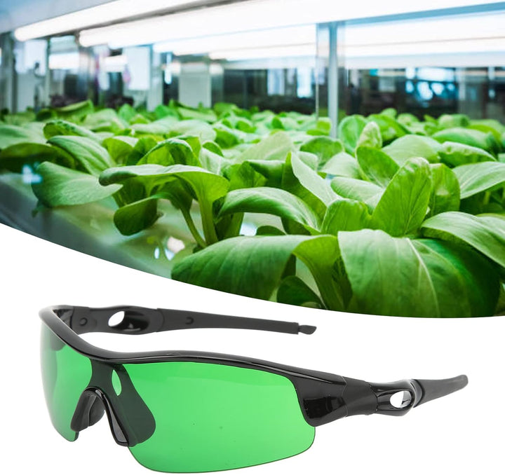Eujgoov Grow Room Glasses Hydroponische Schutzbrille für den Innenbereich für Anti-UV-HPS-LED-Lichtr