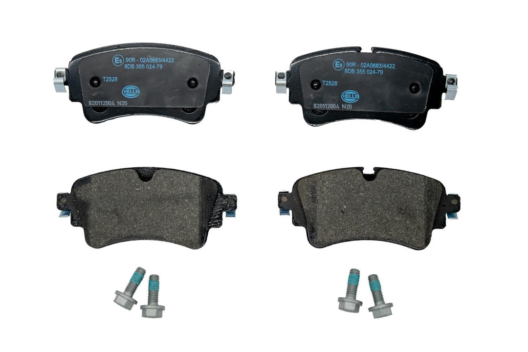 HELLA PAGID 8DB 355 024-791 Bremsbelagsatz - T2528 - Dicke/Stärke: 17.5mm - Bremssystem: TRW - für V