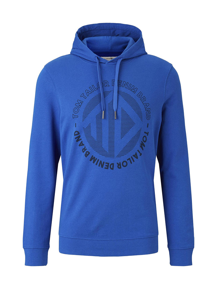 TOM TAILOR Denim Strick & Sweatshirts Hoodie mit Print Bright King Blue, L