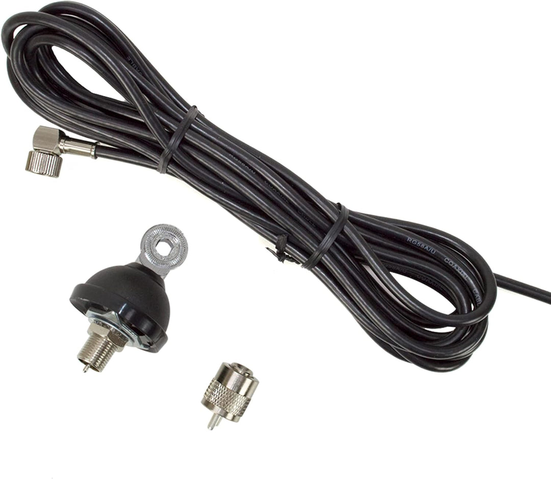 PNI S75CAB Antenne CB S75 Schmetterling, Kabelhalterung und PL-Stecker Single, Single