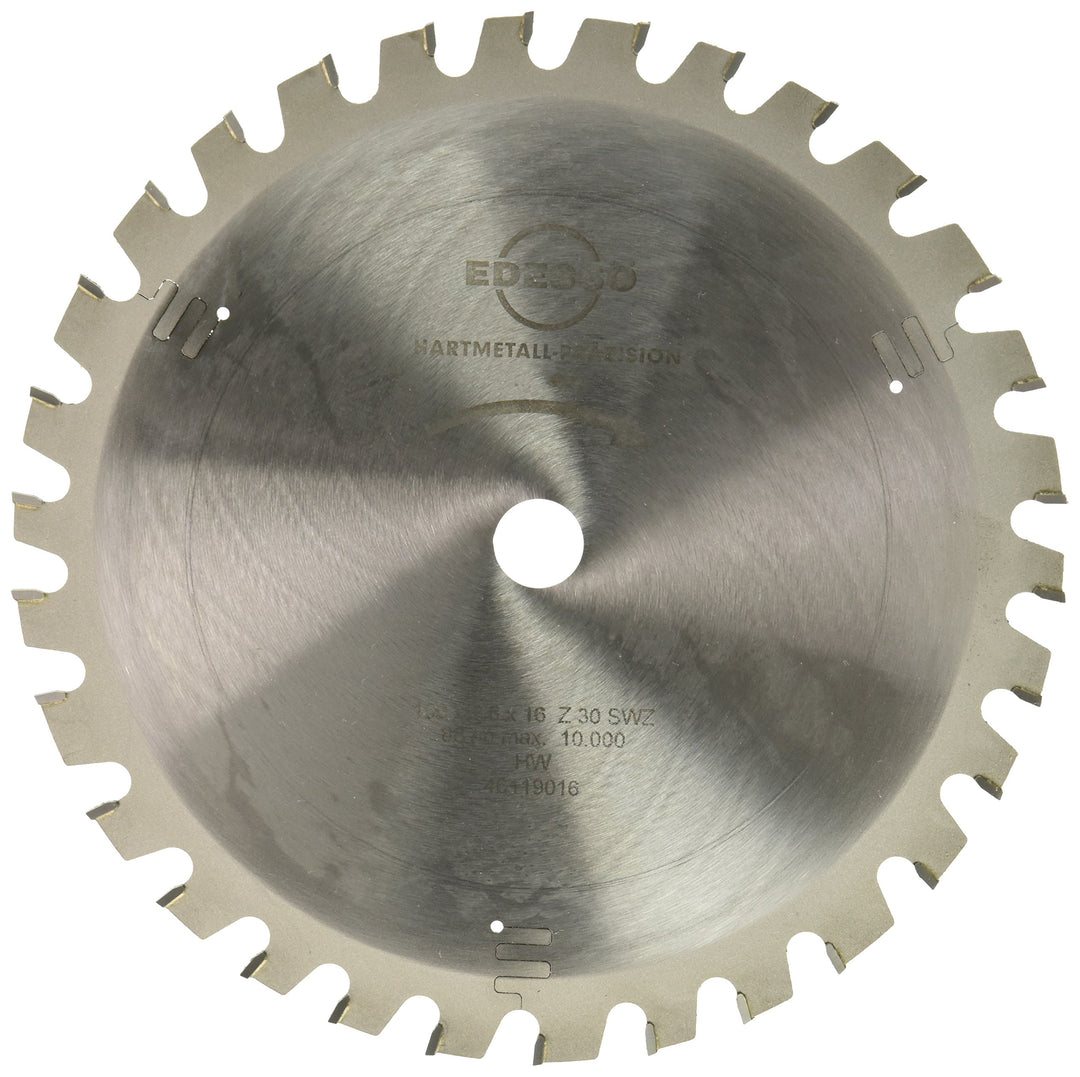 Edessö 46119016 HM-Kreissägeblatt Präzision-Super WZ HW 190x2,8/1,8x16 Z=30 SWZ, Silber