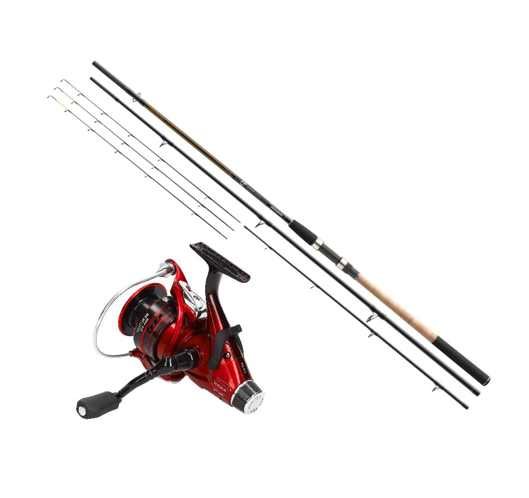 Cormoran Feeder Combo Heavy 3,90m 60-180g + Freilaufrolle Angelset