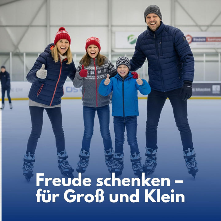 Best Sporting Schlittschuhe Kinder, Damen &amp; Herren I 4-Fach verstellbare Eislaufschuhe Kinder I Soft