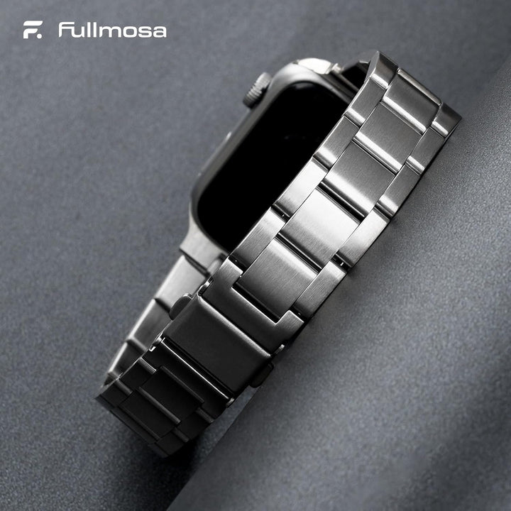 Fullmosa für Apple Watch Armband 41mm 40mm 38mm Edelstahl Metallarmband mit Uhrengehäuse für iwatch
