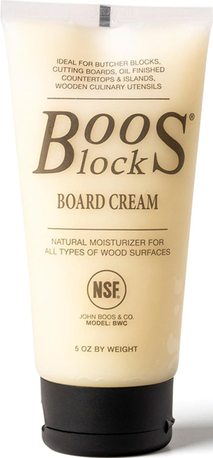 Boos Block Board Cream - 148 ML - Schneidebrett Wachs - Holzwachs Lebensmittelecht - Beeswax Für Hol
