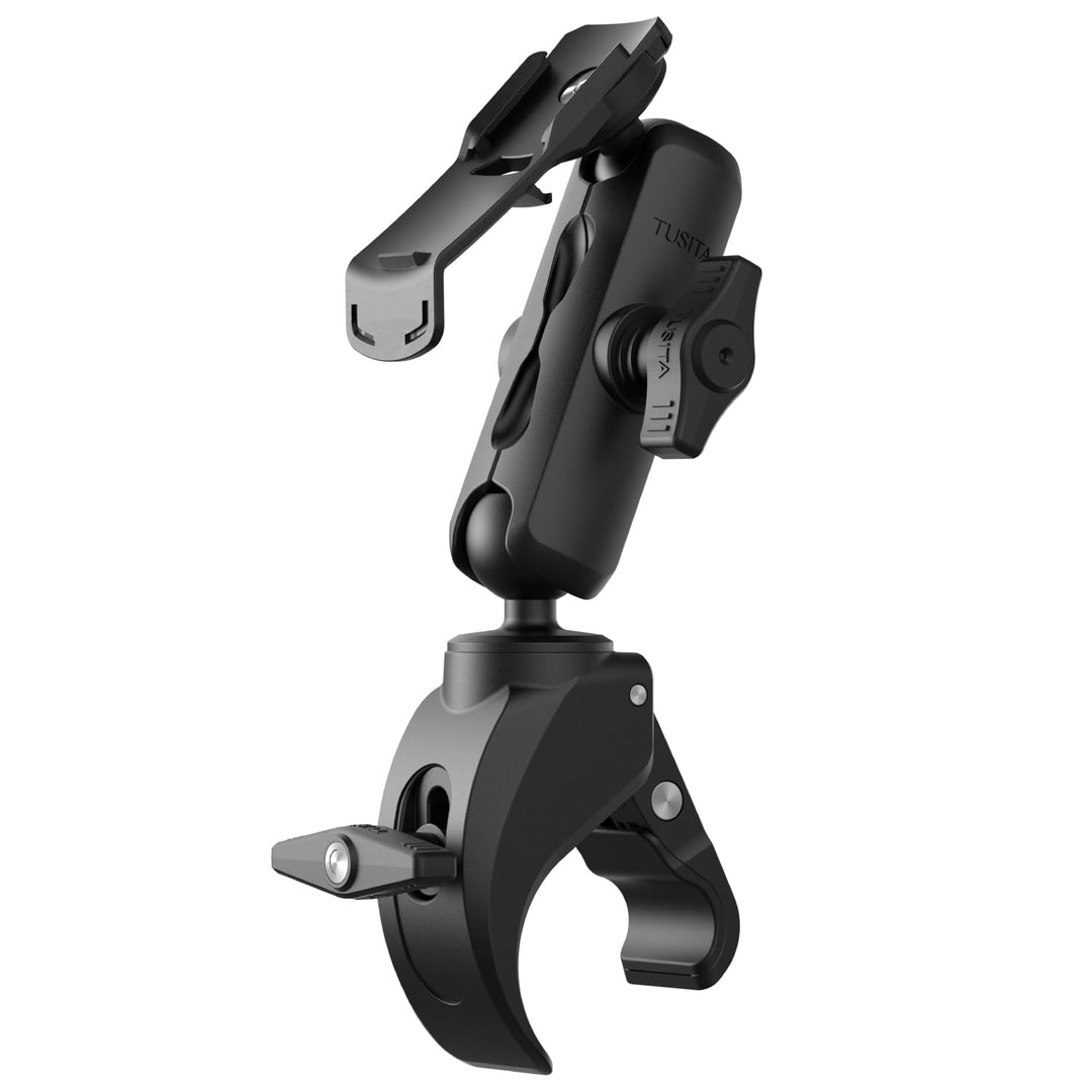 TUSITA Motorrad ATV/UTV Halterung Kompatibel mit Garmin Handheld GPS Geräte - Klaue Klemmbasis, Mitt