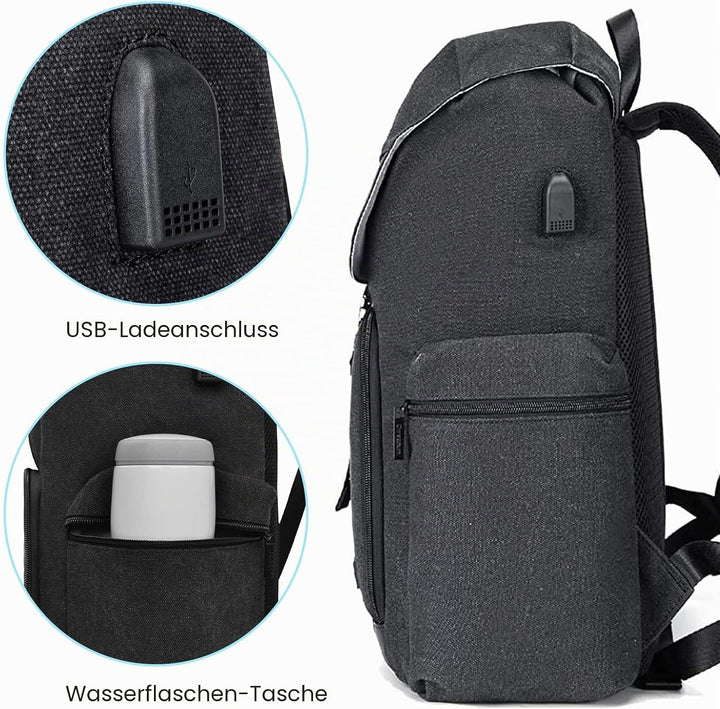 Cwatcun Kamerarucksack Tasche Canvas Professional für SLR DSLR spiegellose Kamera Canon Nikon Sony P