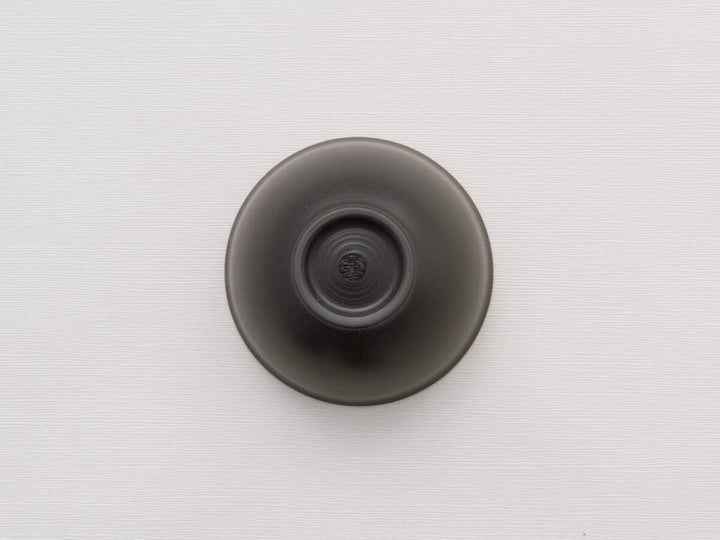 Original japanische Teekanne, Kyusu, mit 5 Becher: Kuro Hiramaru. Integriertes Tee-Sieb aus Edelstah