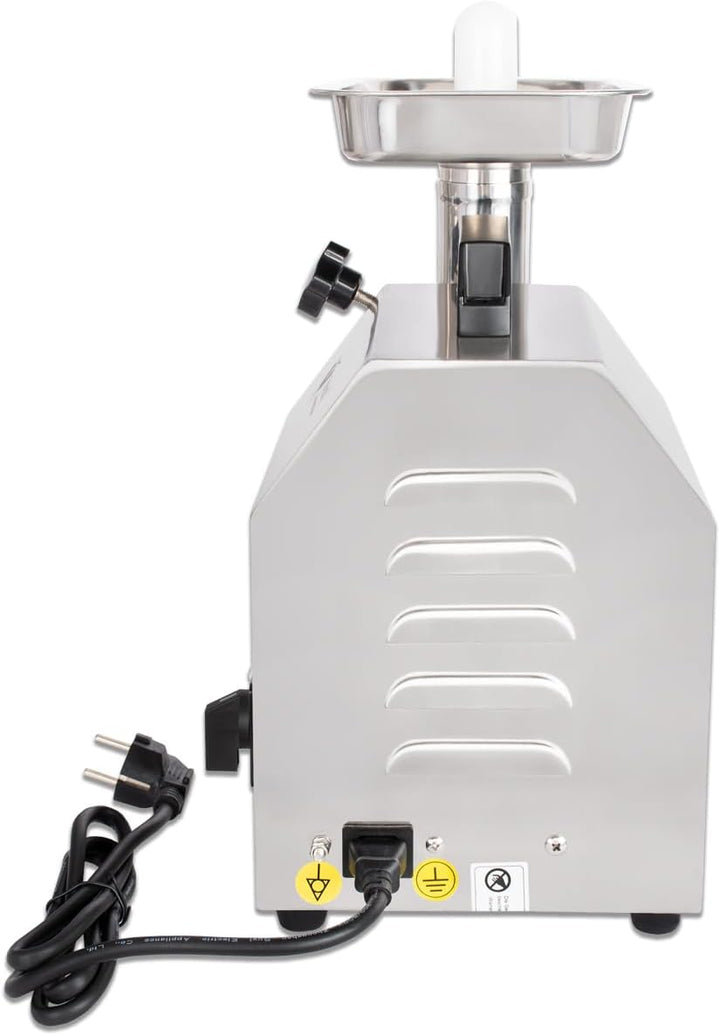Beeketal 'FW80B' Profi Gastro Edelstahl Fleischwolf mit 80 kg/Std. Durchsatz, starkem 370 Watt Motor
