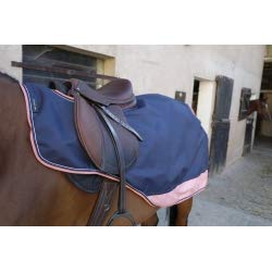 Equi-Theme Regen Nierendecke mit Polarfleecefutter 600D TYREX in 5 trendigen Farben marineblau/grau