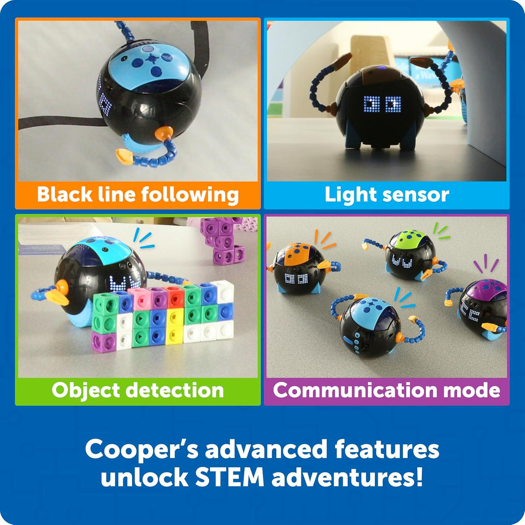 Learning Resources Cooper Der STEM-Roboter Einzeln LER3119, Ab 5 Jahren, Programmieren Lernen Ohne B