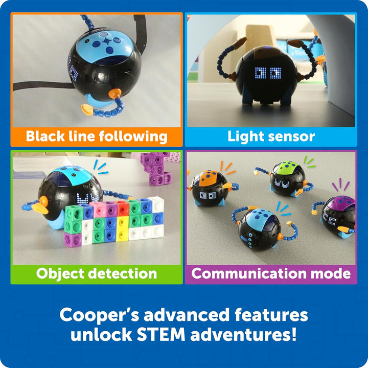 Learning Resources Cooper Der STEM-Roboter Einzeln LER3119, Ab 5 Jahren, Programmieren Lernen Ohne B
