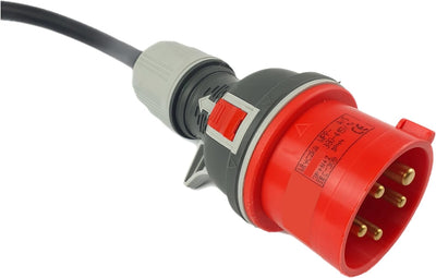 RoadEu CEE Starkstrom Adapter, CEE Stecker 16A, 380V auf 220V Adapter, 3X 220V Schuko Kupplung, 5x2,