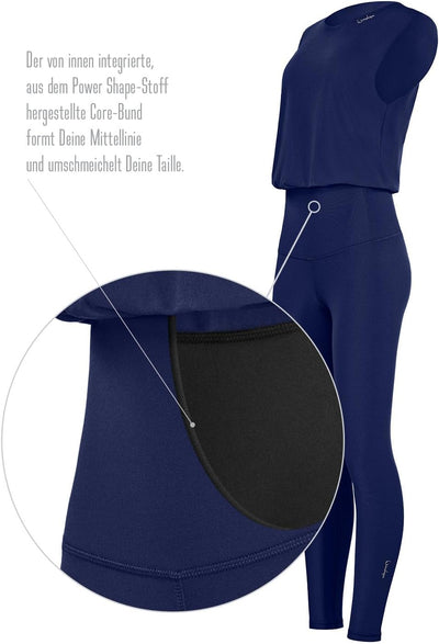 WINSHAPE Damen Damen Functional Comfort Jumpsuit Js102lsc Jumpsuit (1er Pack) JS102LSC-DARK-BLUE-XS