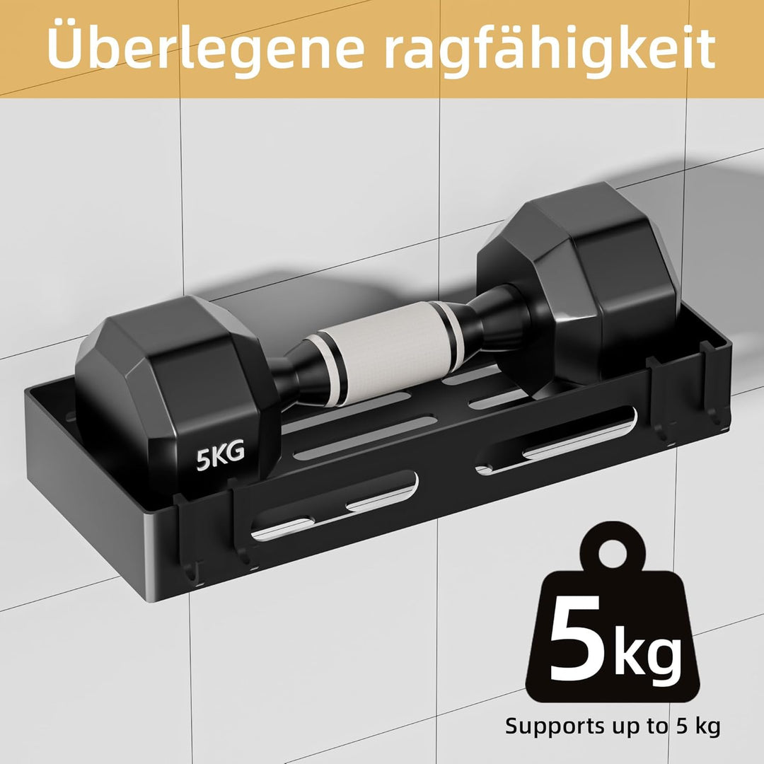 Duschablage ohne Bohren, Rostfreie Duschregal ohne Bohren, Badezimmer Organizer mit Grosser Kapazitä