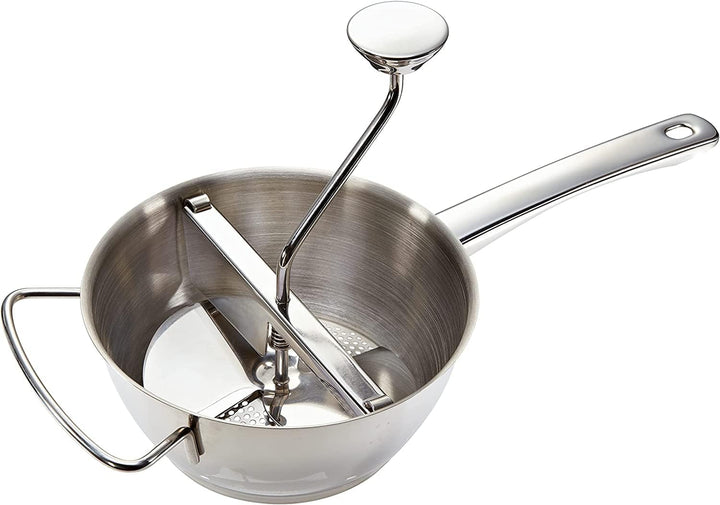 Leifheit Passiermühle Ø 20 cm ProLine-Serie inkl. 3 Einsätzen, aus hochwertigem Edelstahl zum Passie