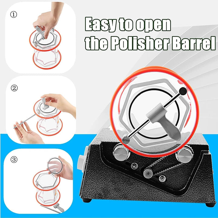 Poliertrommel 3KG/5KG Schmuck Polieren Machine 3KG 60W, 3KG 60W