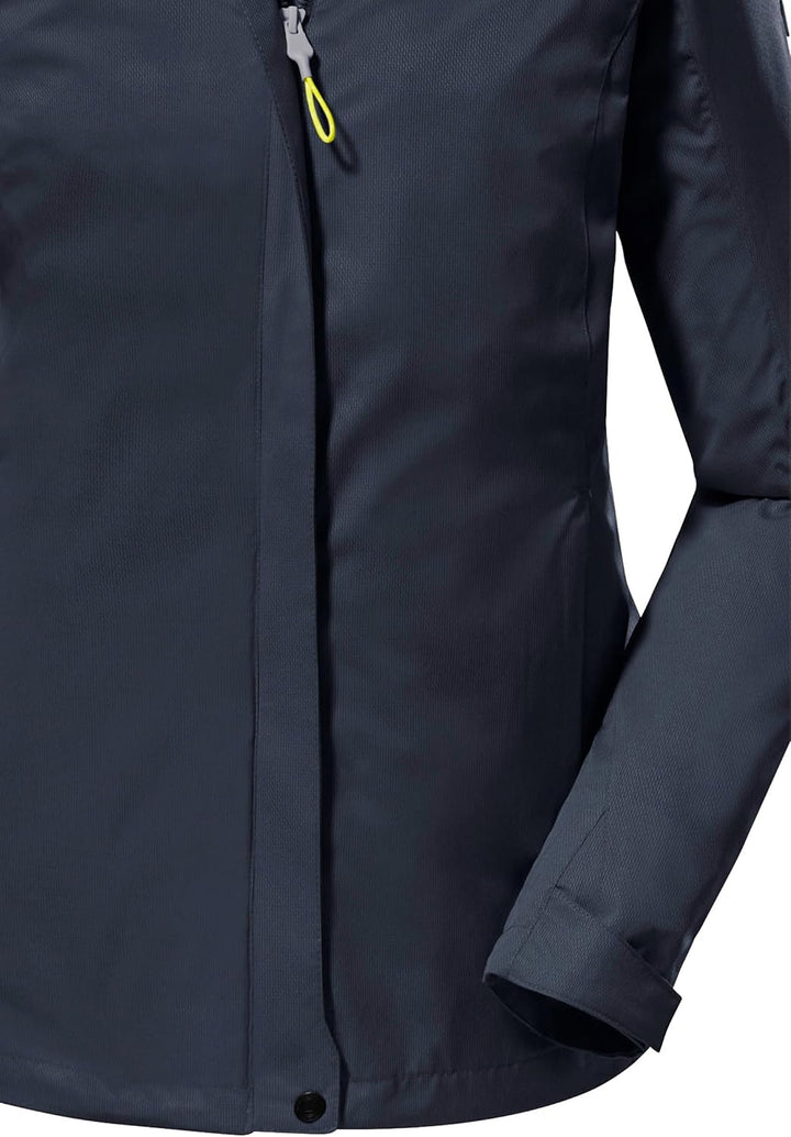 killtec Damen Funktionsjacke/Outdoorjacke mit abzippbarer Kapuze Kurzgrösse KOS 133 KG WMN JCKT dunk
