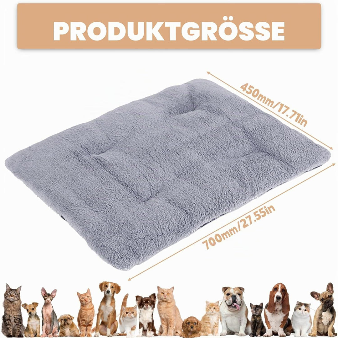 Selbstheizende Katzendecke: 70 x 45cm Selbstheizende Decke Katze, Flauschig und Weich Wärmedecke Kat