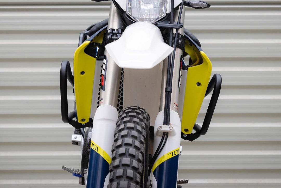 Sturzbügel Motorschutzbügel für Husqvarna 701 KTM 690 weiss Yakk EXP (Schwarz), Schwarz