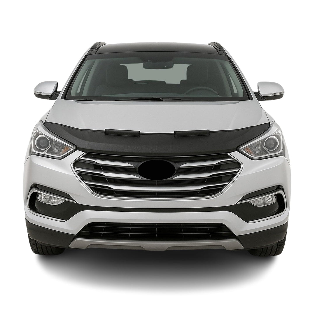 Haubenbra Bonnet Bra Steinschlagschutzmaske kompatibel mit Hyundai Santa Fe III 2013-2018 1x Halb Mo