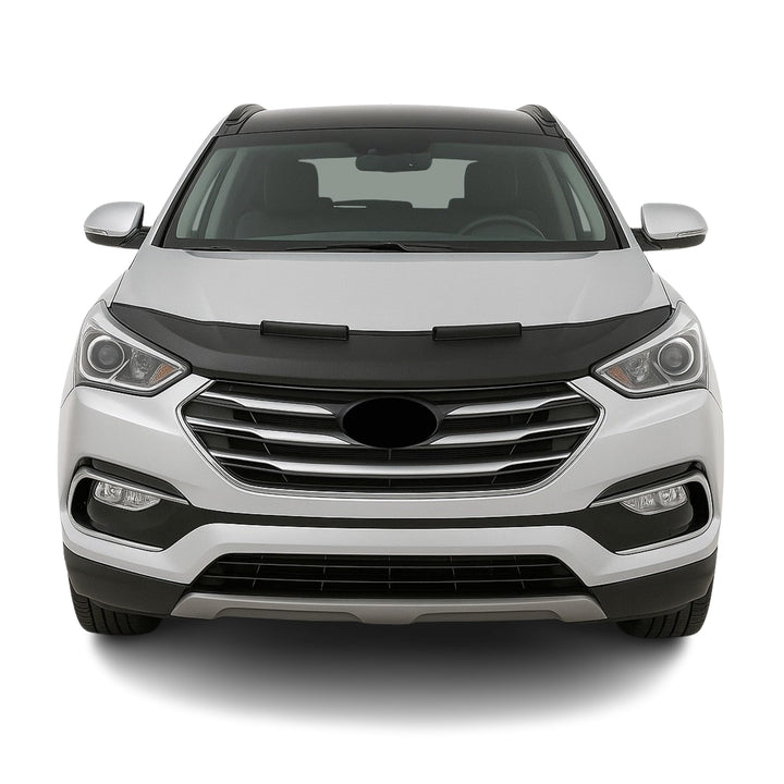 Haubenbra Bonnet Bra Steinschlagschutzmaske kompatibel mit Hyundai Santa Fe III 2013-2018 1x Halb Mo