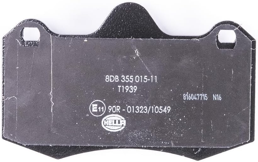HELLA PAGID 8DB 355 015-111 Bremsbelagsatz - T1939 - Dicke/Stärke: 16.7mm - Bremssystem: Lockheed -