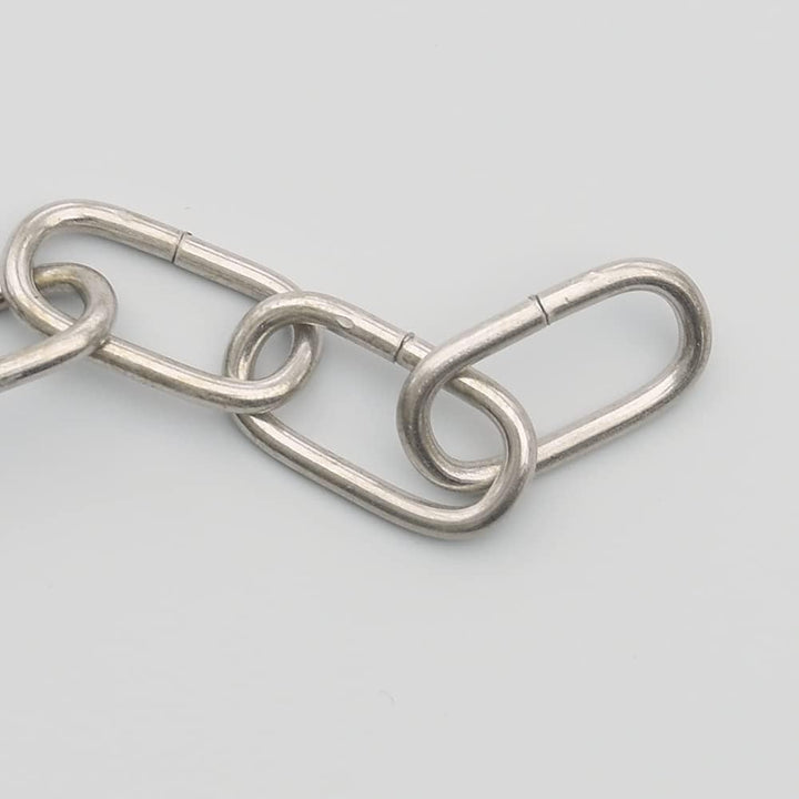 Christoph Palme 10m Eisenkette ø 2mm Glatt Zierkette Rundstahlkette Rundgliederkette Kette (Silber),
