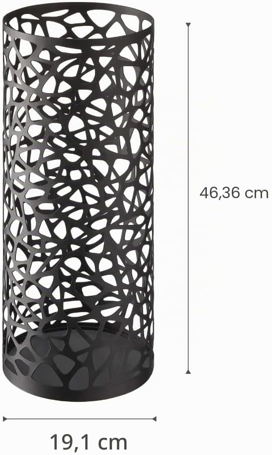 Umbrella Stand Nest round - black One Size Schwarz, One Size Schwarz