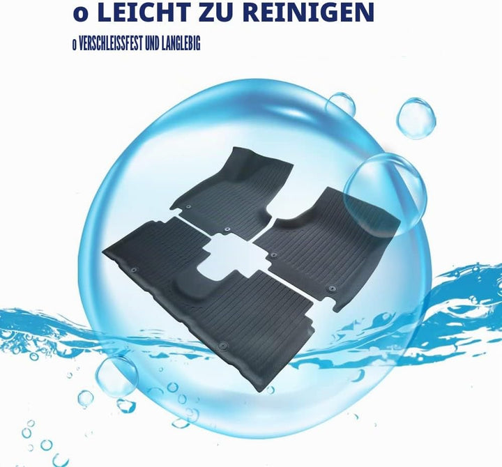 BestEvMod Für Ioniq5 Allwetter Fussmatten Zubehör XPE Anti-Hochtemperatur Geruchsfreie Auskleidung F