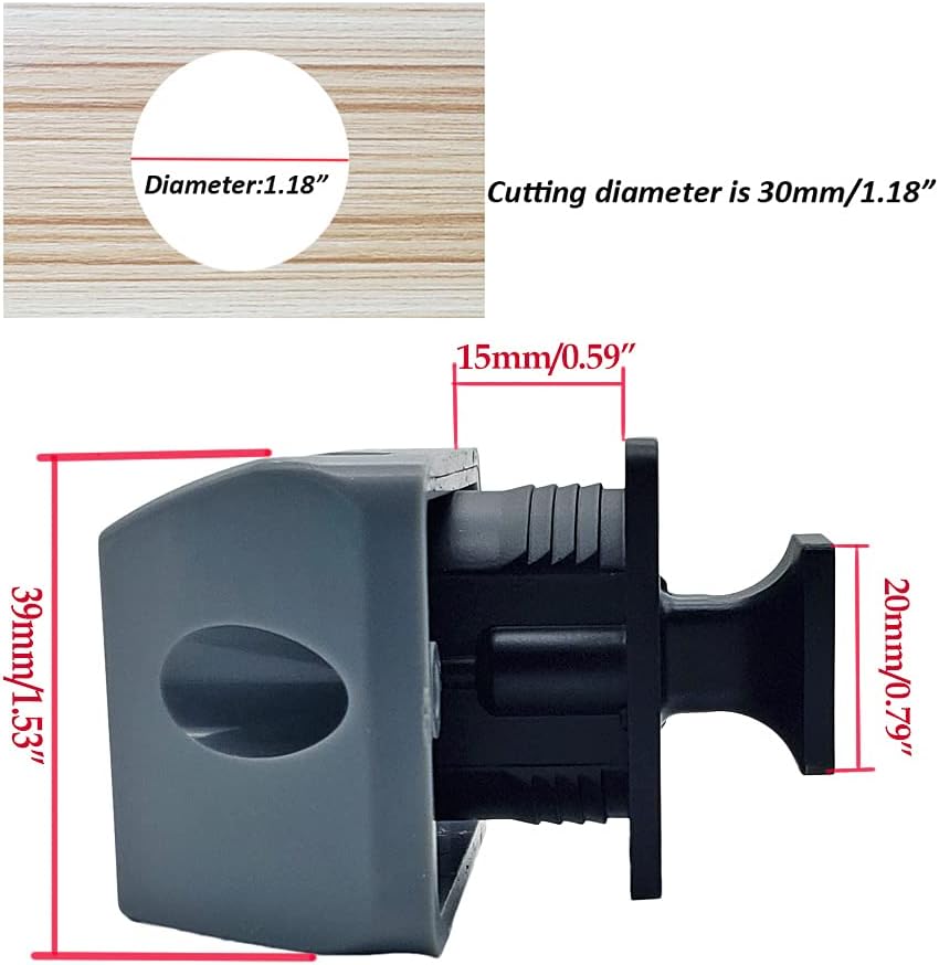 PUROCEAN Metall-Druckknopf-Verriegelung, quadratisch, für Wohnmobile, Schwarz, 6 Packungen, Schwarz