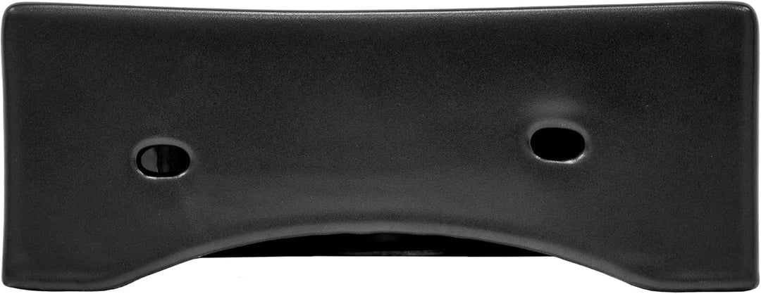 ML-Design Waschbecken Keramik Schwarz 33,5x25,5x13 cm, klein, Hahnloch rechts, Abgerundete Aufsatzwa
