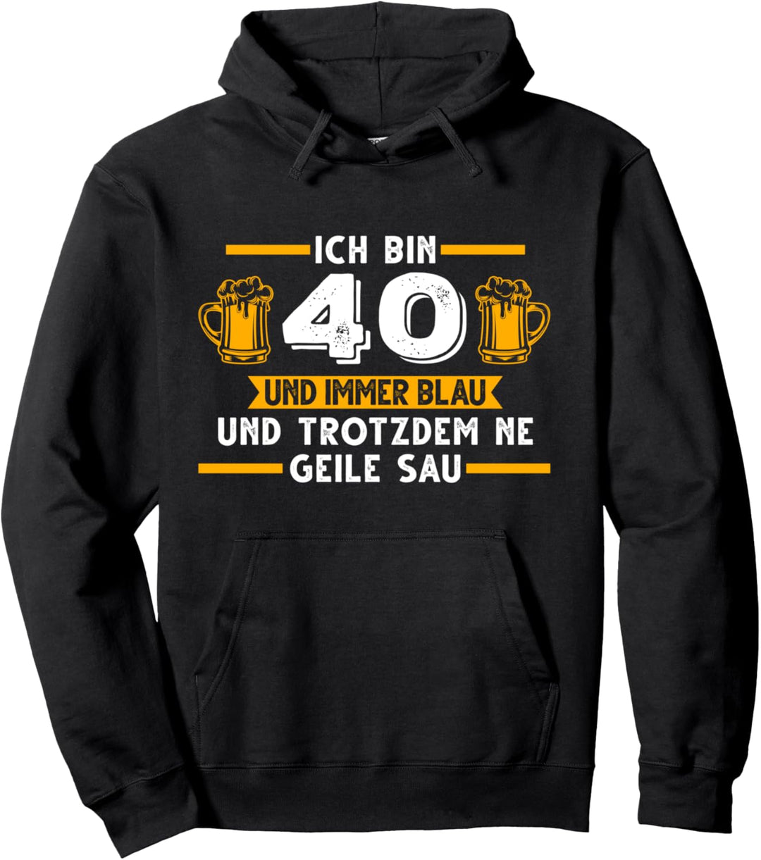 40. Geburtstag Bier 40 Jahre Pullover Hoodie