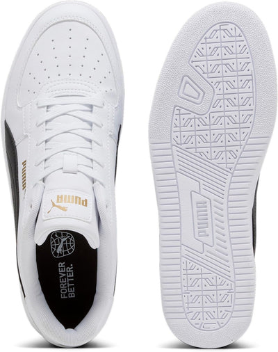 Puma Unisex's Caven 2.0 Sneaker 42.5 EU Puma White Puma Black Gold, 42.5 EU Puma White Puma Black Go