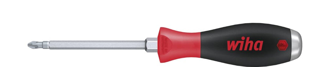 Wiha Schraubendreher SoftFinish® Pozidriv mit durchgehender Sechskantklinge und massiver Stahlkappe