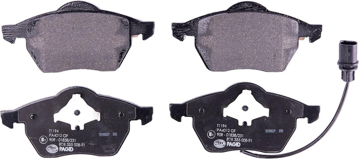 HELLA PAGID 8DB 355 008-911 Bremsbelagsatz - T1194 - Dicke/Stärke: 20.6mm - Bremssystem: Teves - mit