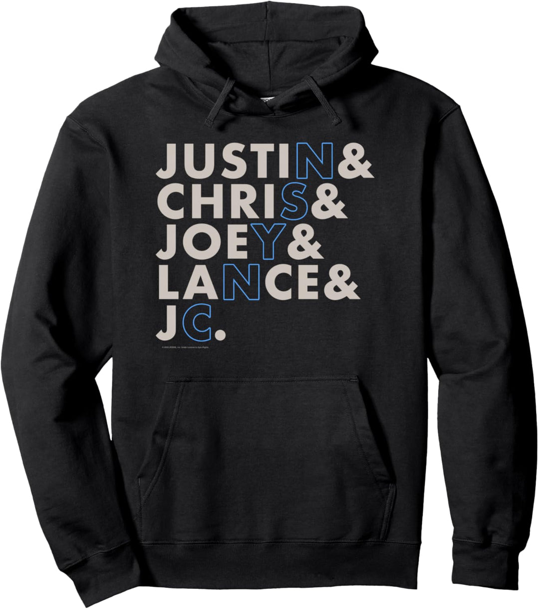NSYNC Offizieller Namenstapel Pullover Hoodie