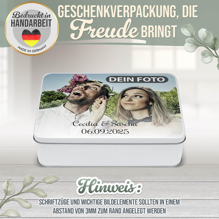Print Royal PR Geschenkdose mit Foto & Name selbst gestalten - Blechdose bedrucken, Personalisierte
