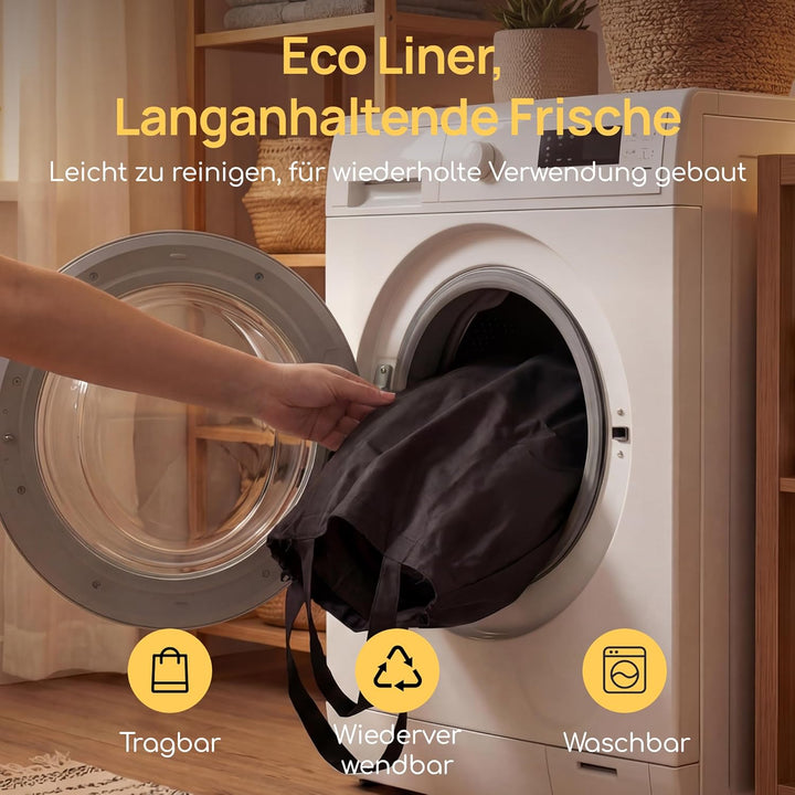 Viviendo 100L Pfandflaschen Sammelbehälter mit Deckel & Rollen, Faltbar, wasserdicht, 2 Innensäcke,
