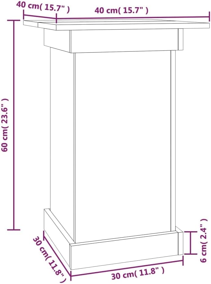 vidaXL Blumenständer, Pflanzenständer Blumenhocker Holzrahmen, Blumensäule für Flur Garten Hochzeit,