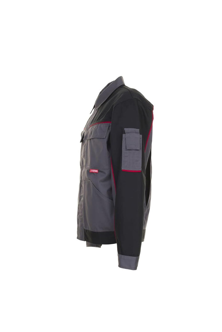 PLANAM Bundjacke HIGHLINE, Farbe schiefer/schwarz/rot, Grösse 56 Schiefer/Schwarz/Rot 56, Schiefer/S