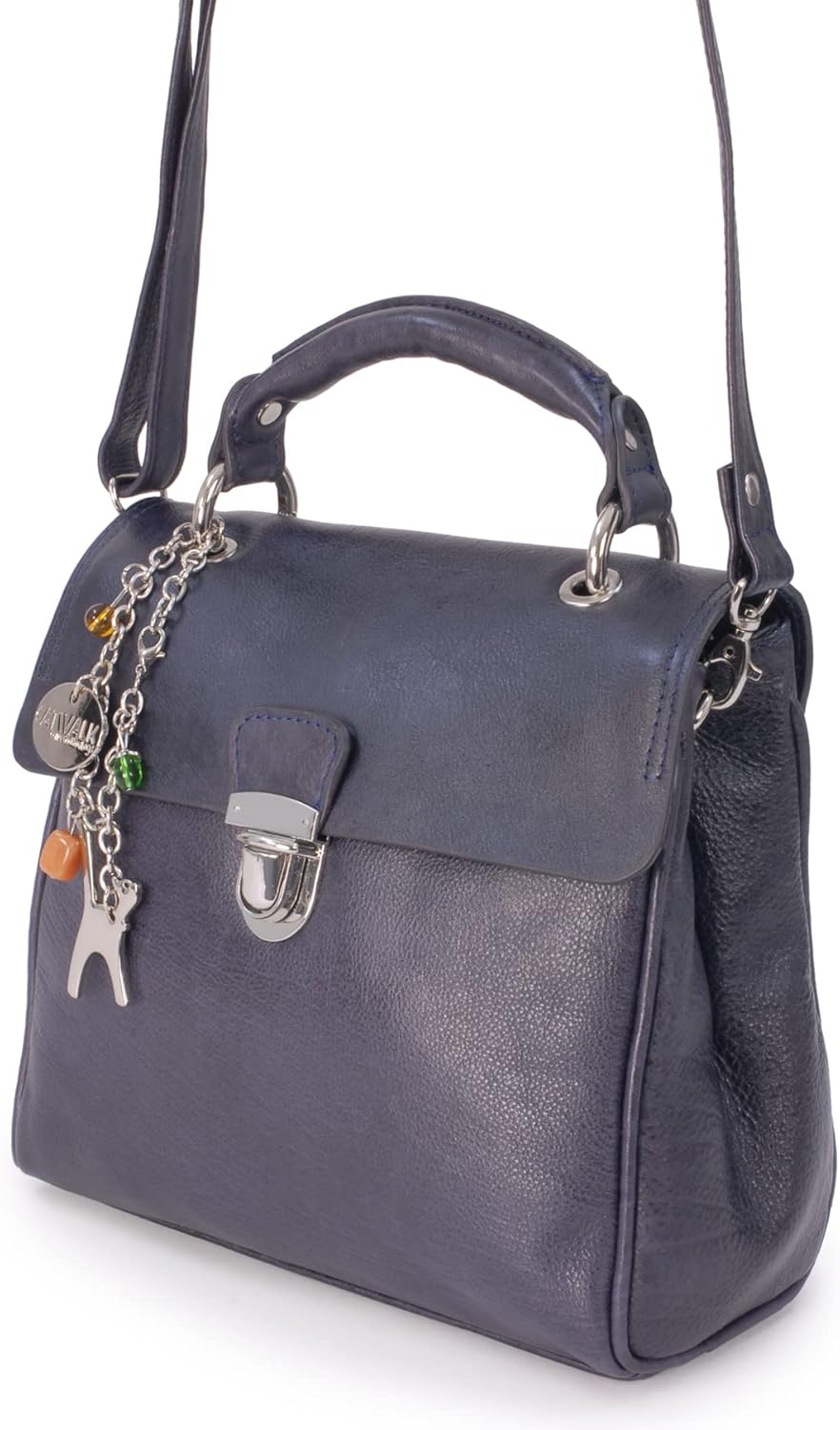 Catwalk Collection Handbags - Damen Leder Umhängetasche - Crossbody Bag/Handtasche Mittelgross - Ver