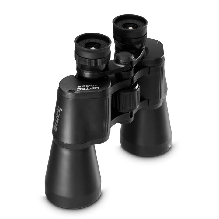 Hama Kompaktes Fernglas 10x50 für scharfe Weitsicht, 10-fach Vergrösserung, Objektivdurchmesser 50 m