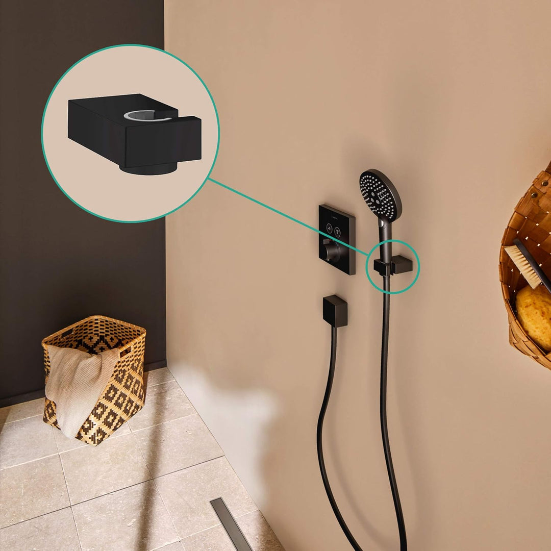 hansgrohe Duschkopfhalterung Porter E, Mattschwarz, 78,00, Mattschwarz