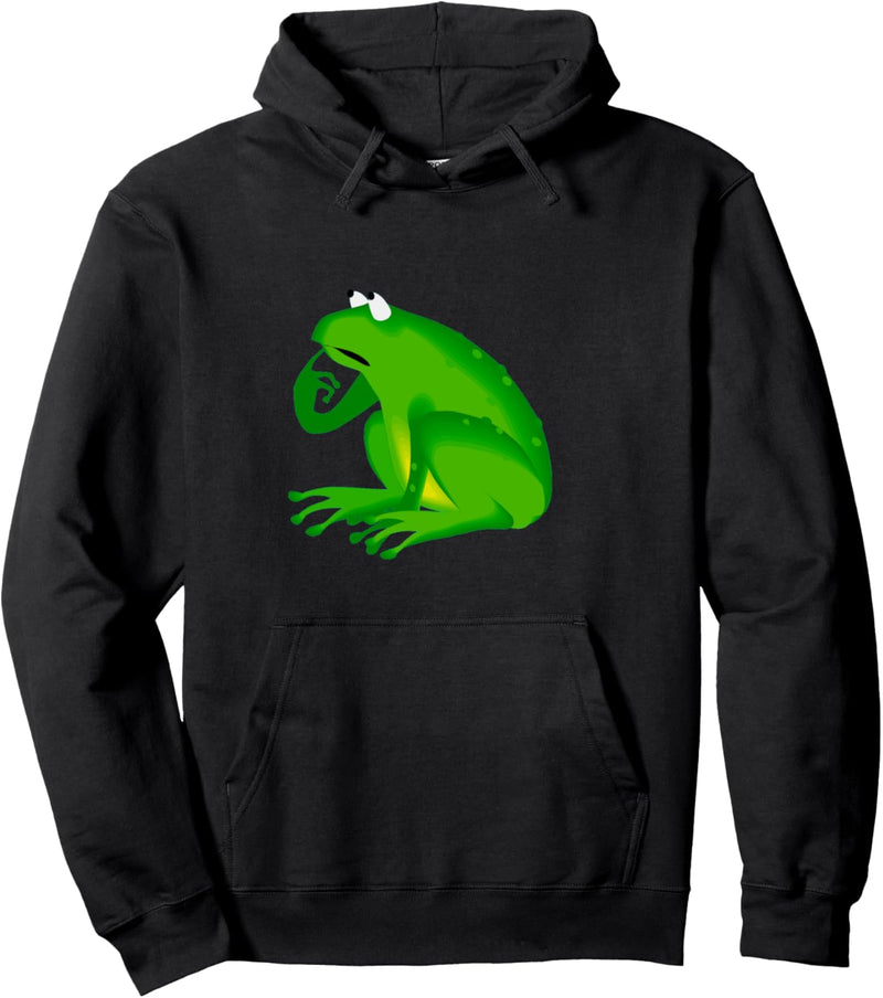 Grüner Frosch Pullover Hoodie