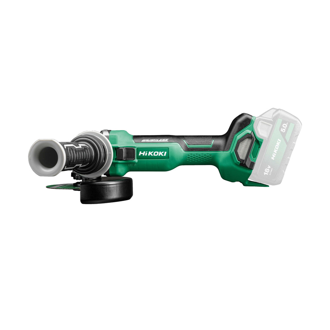 HiKOKI Akku-Winkelschleifer G1813DA (18V, 125mm, Brushless, Soft-Start, Zubehör)