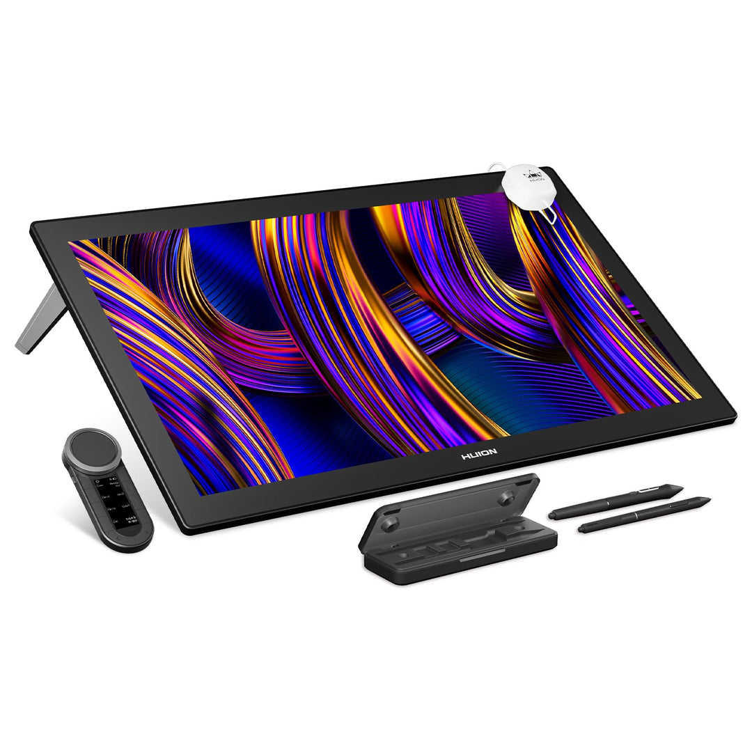 HUION KAMVAS Pro 27 (144Hz) Grafiktablett Display, 27 Zoll 4K UHD 144Hz, Mit Farbkalibrator, PenTech